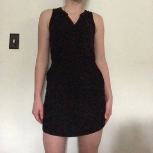 Black mini dress